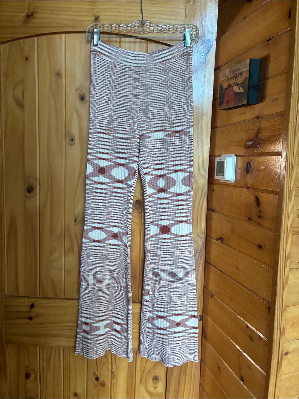 Hippie boho festival concert country southwestern look pull on boot cut pants
